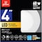 Globe Electric Ultra Slim Energy Star Frost White 4 in. W Metal LED Canless Recessed Downlight 9 W 91497 - alternate 1